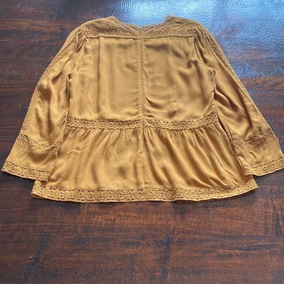 Point Sur Lacey Top Marled Mushroom Gold Size 10 - Picture 5 of 16